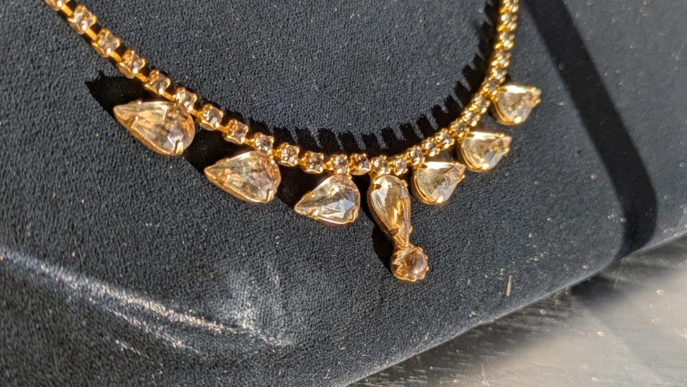 Vintage mid-century rhinestone necklace